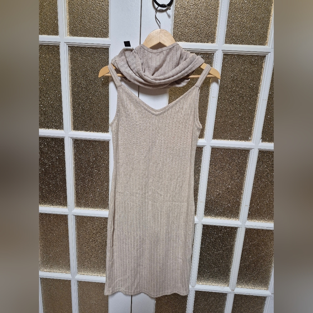 4 Pc Loungewear Beige Ribbed Knit Set 6 - Picture 6 of 12